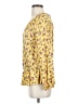 Democracy 100% Rayon Yellow 3/4 Sleeve Blouse Size S - photo 5