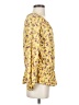 Democracy 100% Rayon Yellow 3/4 Sleeve Blouse Size S - photo 4