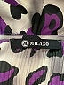 Milano 100% Polyester Animal Print Purple 3/4 Sleeve Blouse Size M - photo 7