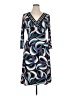Evan Picone Print Multi Color Blue Cocktail Dress Size 14 - photo 1