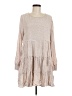 Unbranded 100% Rayon Tan Casual Dress Size M - photo 1