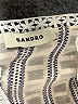 Sandro 100% Polyester Ivory Blue Casual Dress Size EU (FR) 34 / US 2 - photo 7