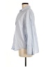 Zara 100% Cotton Solid Blue Long Sleeve Button-Down Shirt Size M - photo 5