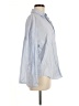 Zara 100% Cotton Solid Blue Long Sleeve Button-Down Shirt Size M - photo 4
