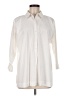 J.Jill Solid White Ivory Long Sleeve Button-Down Shirt Size Med Petite - photo 1