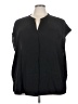 ELOQUII Black 3/4 Sleeve Blouse Size 26 - photo 1
