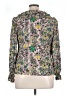 Boden 100% Viscose Floral Green 3/4 Sleeve Blouse Size 14 - photo 2
