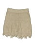 Shein Chevron-herringbone Gold Shorts Size S - photo 1