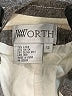 Worth 100% Rayon Stripes Gray Coat Size 12 - photo 6