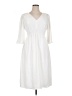 Trina Turk 100% Polyester Solid White Casual Dress Size 14 - photo 1