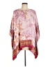Susan Graver 100% Polyester Pink Short Sleeve Blouse Size M - photo 1