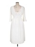 Trina Turk 100% Polyester Solid White Casual Dress Size 14 - photo 2