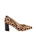 Marc Fisher 100% Leather Animal Print Brown Heels Size 6 - photo 1