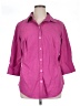 Talbots Purple 3/4 Sleeve Button-Down Shirt Size 14W - photo 1
