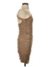 Bebe Solid Tan Cocktail Dress Size S - photo 4