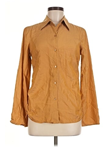 The Limited Long Sleeve Silk Top (view 1)