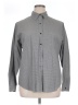Evan Picone 100% Cotton Solid Gray Long Sleeve Button-Down Shirt Size 16 - photo 1