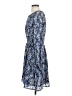 Lands' End 100% Polyester Paisley Blue Casual Dress Size S - photo 5