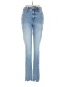 Express Hearts Blue Jeans Size M - photo 1
