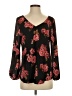 14th & Union 100% Polyester Black Long Sleeve Blouse Size XS - photo 1