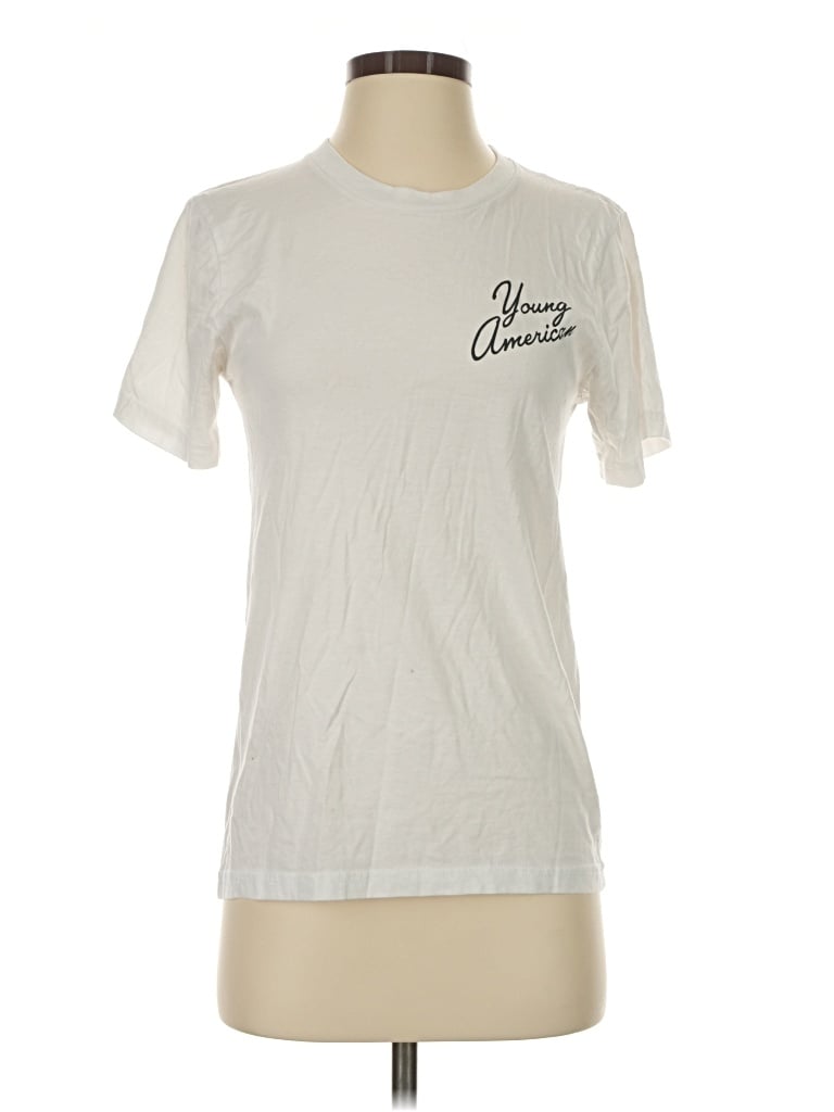 Pre-owned Assorted Brands Short Sleeve T-shirt In Ivory
