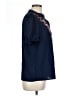 Shein 100% Polyester Blue Short Sleeve Blouse Size 12 - photo 4