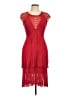 Herve Leger Red Cocktail Dress Size L - photo 1