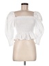 Zara White 3/4 Sleeve Blouse Size M - photo 1
