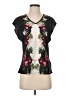 Ted Baker London 100% Polyester Black Short Sleeve Blouse Size 4 (1) - photo 1