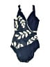Longitude Print Blue One Piece Swimsuit Size 12 (tall) - photo 1
