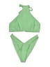 Unbranded Solid Green Two Piece Swimsuit Size S (estimated) - photo 1