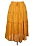 HOTOUCH 100% Polyester Paisley Yellow Casual Skirt Size XXL - photo 1
