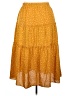 HOTOUCH 100% Polyester Paisley Yellow Casual Skirt Size XXL - photo 2