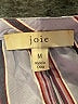 Joie Stripes Blue Short Sleeve Blouse Size M - photo 7