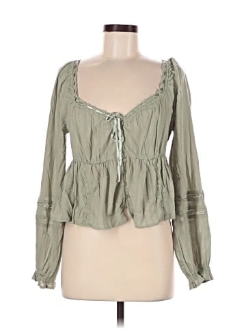 American Eagle Outfitters Long Sleeve Blouse (view 1)