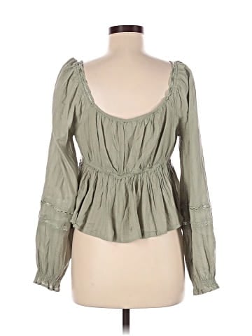 American Eagle Outfitters Long Sleeve Blouse (view 2)