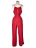 Monteau 100% Polyester Solid Red Jumpsuit Size S - photo 2