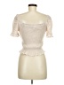 E&M Collection Ivory Short Sleeve Top Size M - photo 2