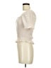 E&M Collection Ivory Short Sleeve Top Size M - photo 5