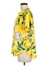Ann Taylor LOFT 100% Polyester Yellow Short Sleeve Blouse Size M - photo 5