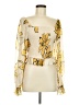 Hutch 100% Polyester Yellow Long Sleeve Blouse Size M - photo 1