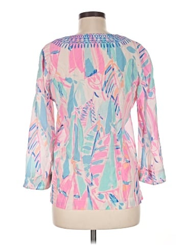 Lilly Pulitzer 3/4 Sleeve Silk Top (view 2)