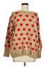 Vince Camuto Hearts Tan Pullover Sweater Size M - photo 1