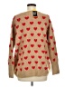 Vince Camuto Hearts Tan Pullover Sweater Size M - photo 2