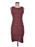 Leith Solid Burgundy Casual Dress Size M - photo 1
