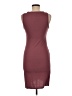 Leith Solid Burgundy Casual Dress Size M - photo 2