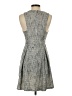 Aqua Tweed Gray Casual Dress Size S - photo 2