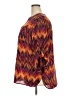 Faded Glory Chevron-herringbone Burgundy 3/4 Sleeve Blouse Size 3X - photo 5