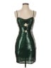 City Studio Metallic Green Cocktail Dress Size 5 - 6 - photo 1