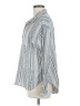 Sundry 100% Cotton Stripes Silver Long Sleeve Blouse Size Med (2) - photo 5